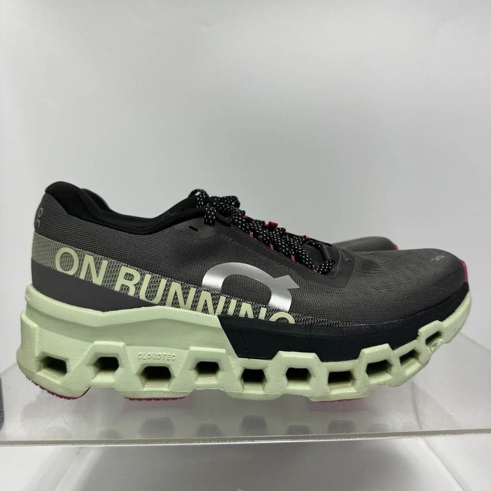 On Cloudmonster 2 Running Shoes Asphalt/Lima 3ME10122541 Men's Size 9